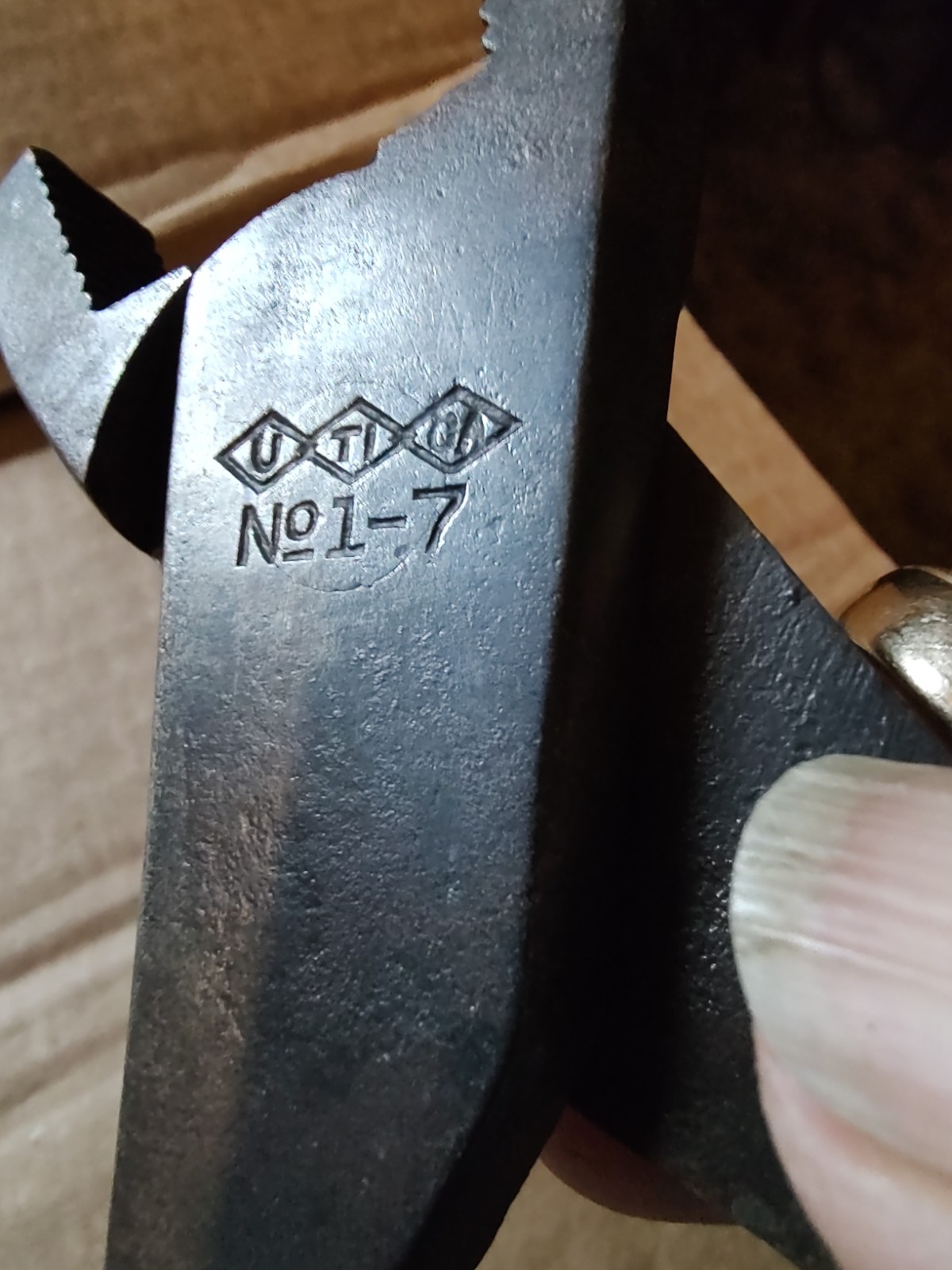 Vintage UTICA NO.1-7 gas burner pliers