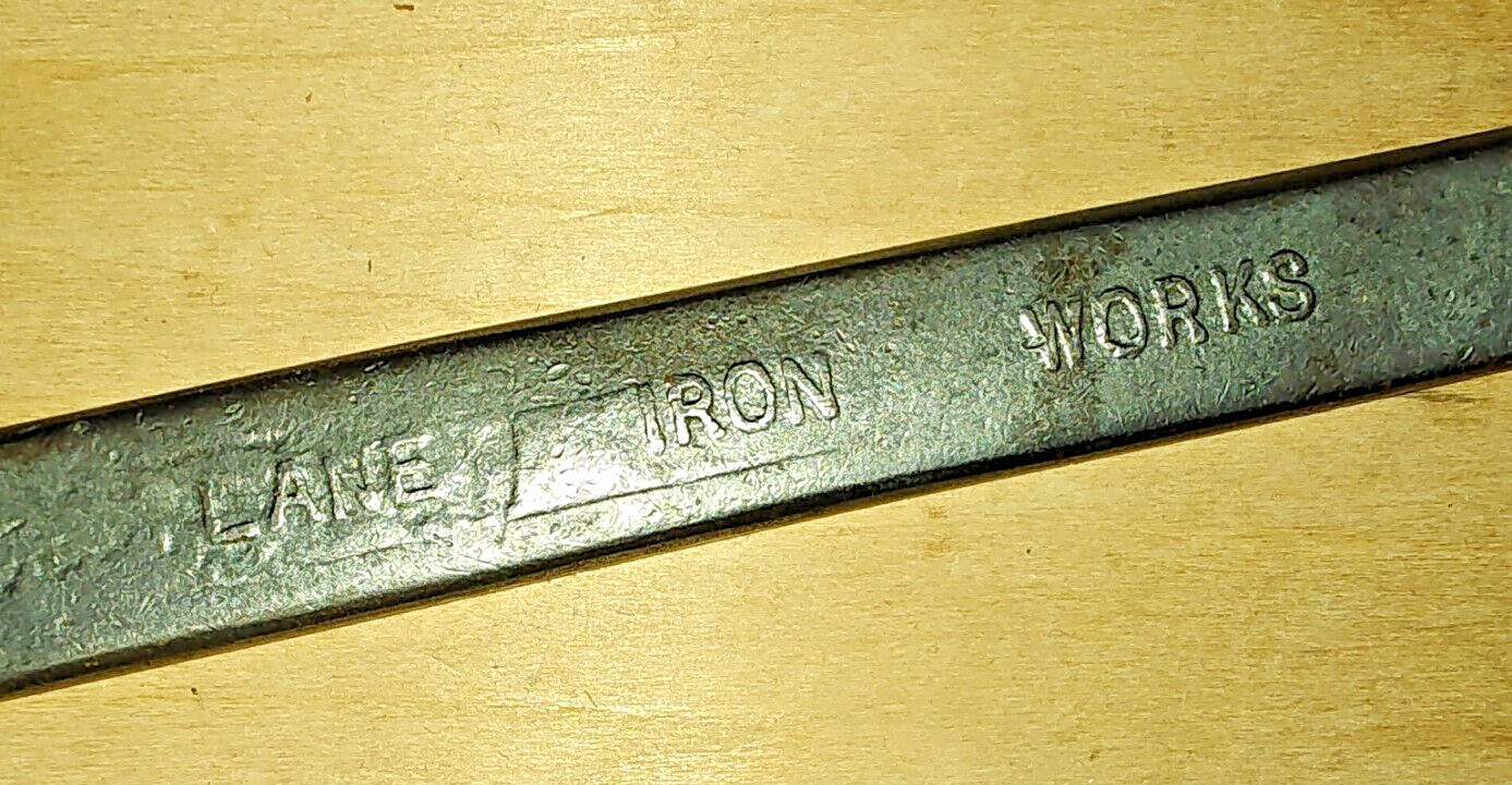 Lane Iron Works Slimline 11/16 – 3/4″ Tappet Wrench Vintage WWII era forward