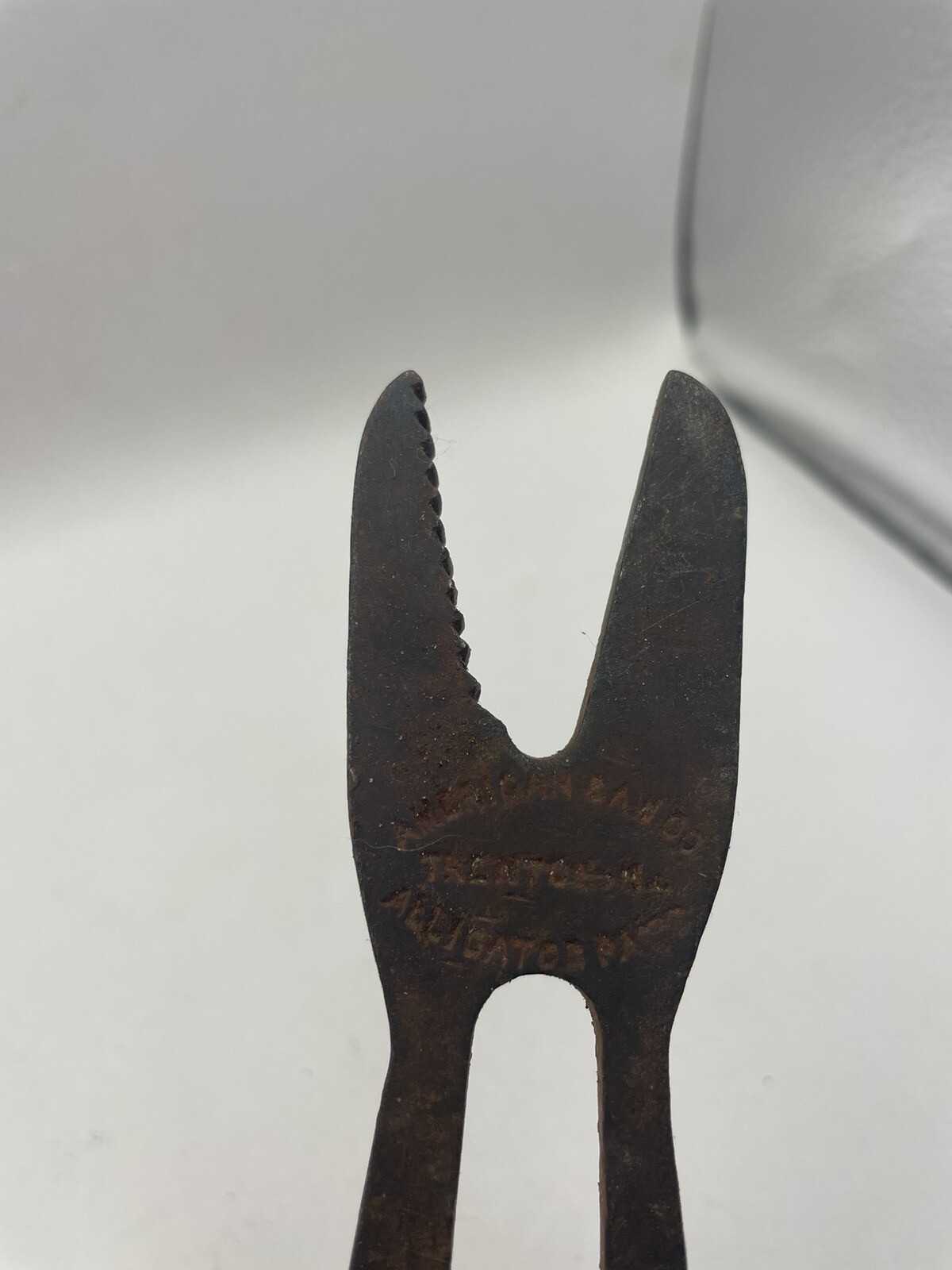 Vintage AMERICAN SAW CO., Trenton NJ No. 1 Registered Alligator Wrench Pat’D