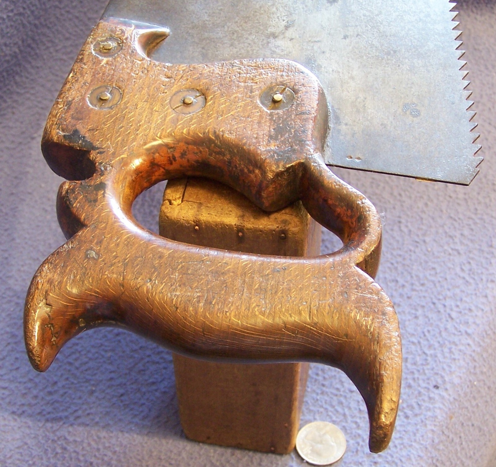 BASSETT JARVIS & MORRIS New Haven CT 26 in split nut die stamped hand saw
