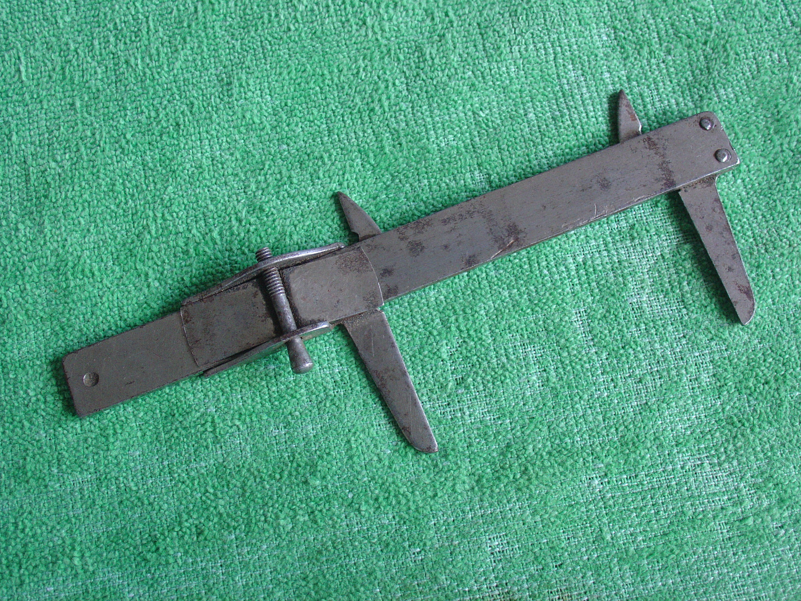 VINTAGE 3″ STEEL CRAFT? INSIDE OUTSIDE SLIDING CALIPER MADE IN USA