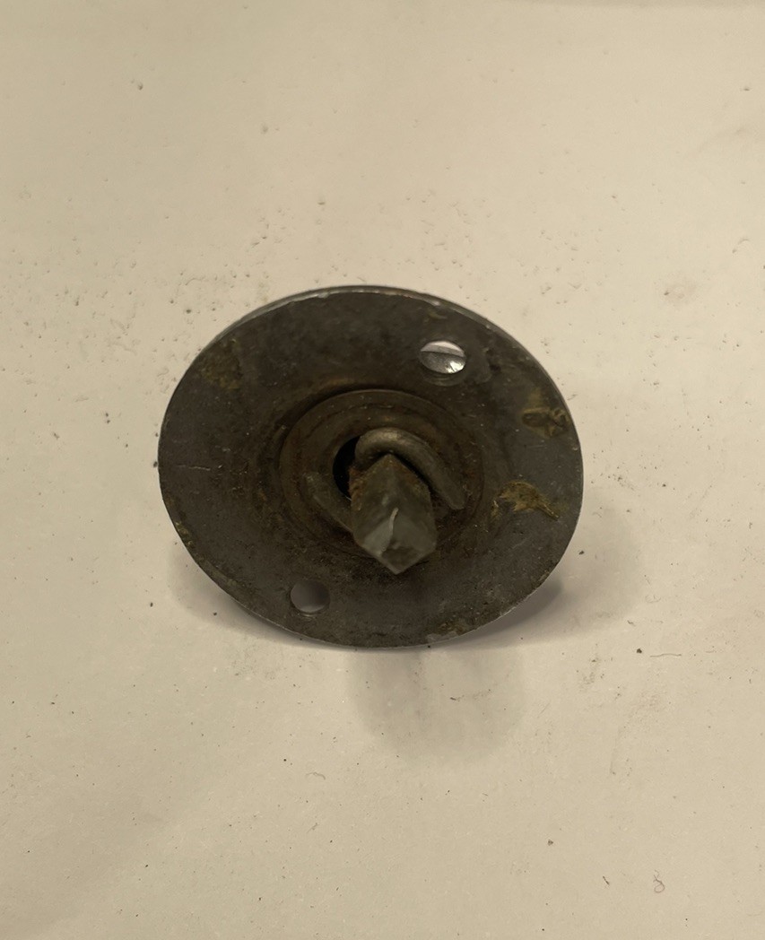 Old Silver Round Thumb Turn For Mortise And Bathroom Locks Locksmith Retro Lock