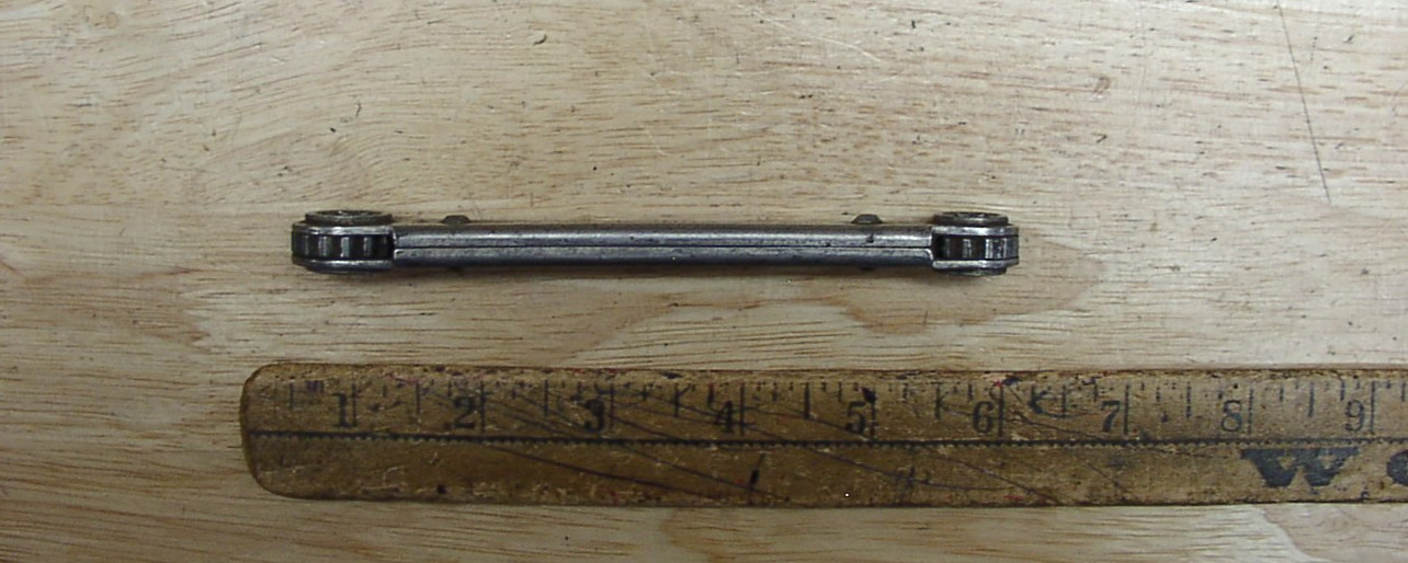 Vintage Dunlap U.S.A. Ratcheting 12 pt. Box End Wrench,3/8″ X 7/16″ X 5-1/2″,VGC