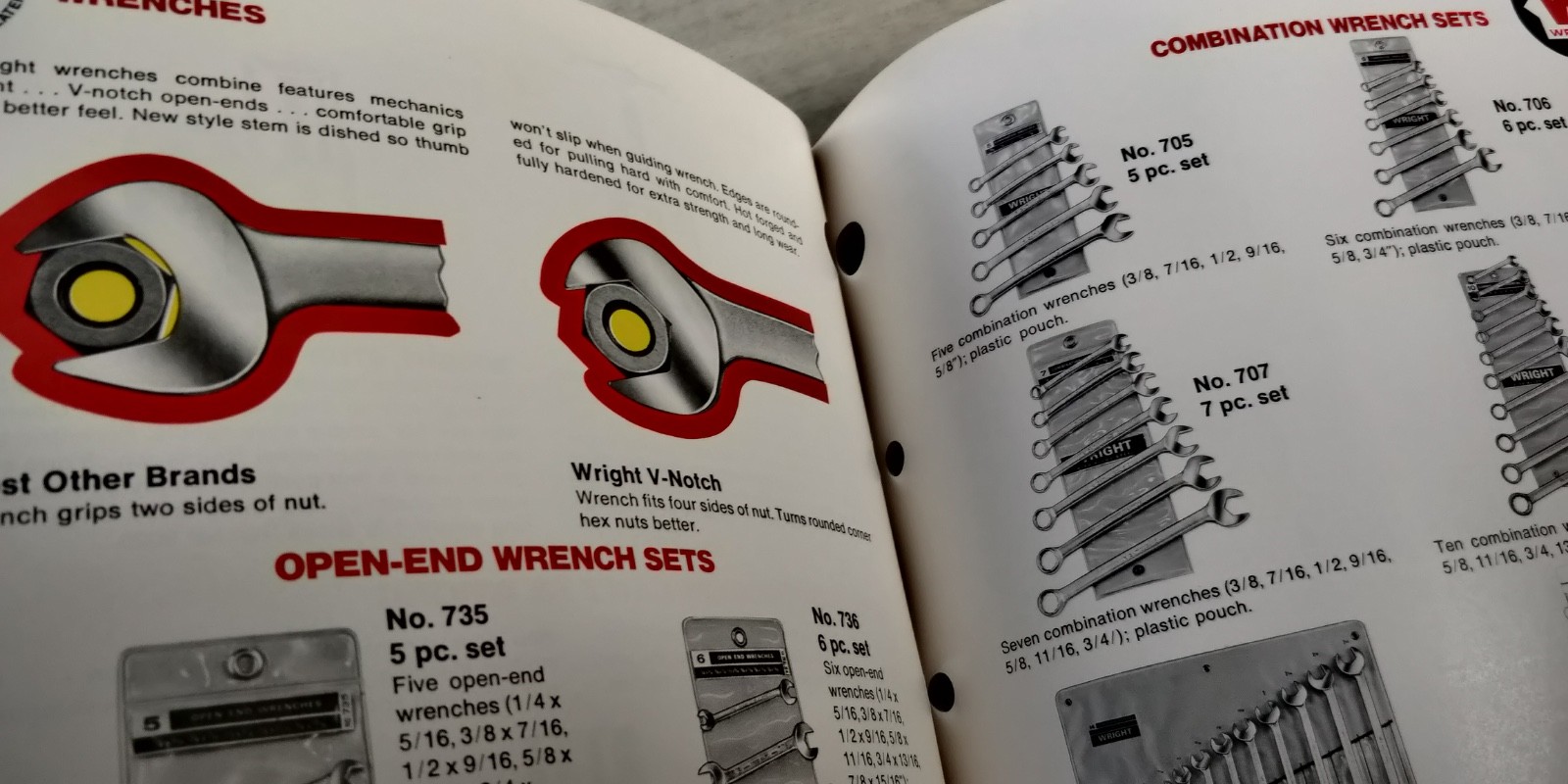 1973 WRIGHT Catalog #110 tools sockets ratchets C1