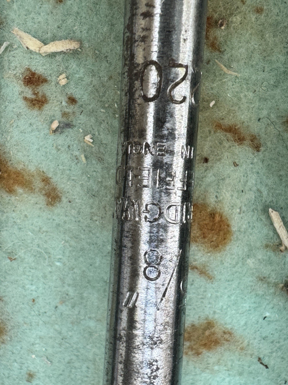 Vintage Set of 13 Auger Drill Bits by W Ridgeway Sheffield