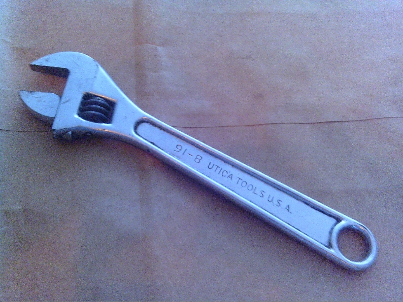 Utica Tool 8″ Adjustable Wrench 91-8 Made In USA