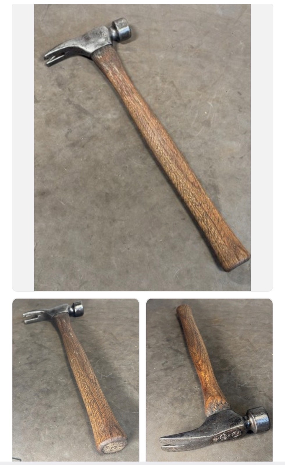 HART The Framer 21 Oz Framing Hammer Vintage USA California Framer Milled