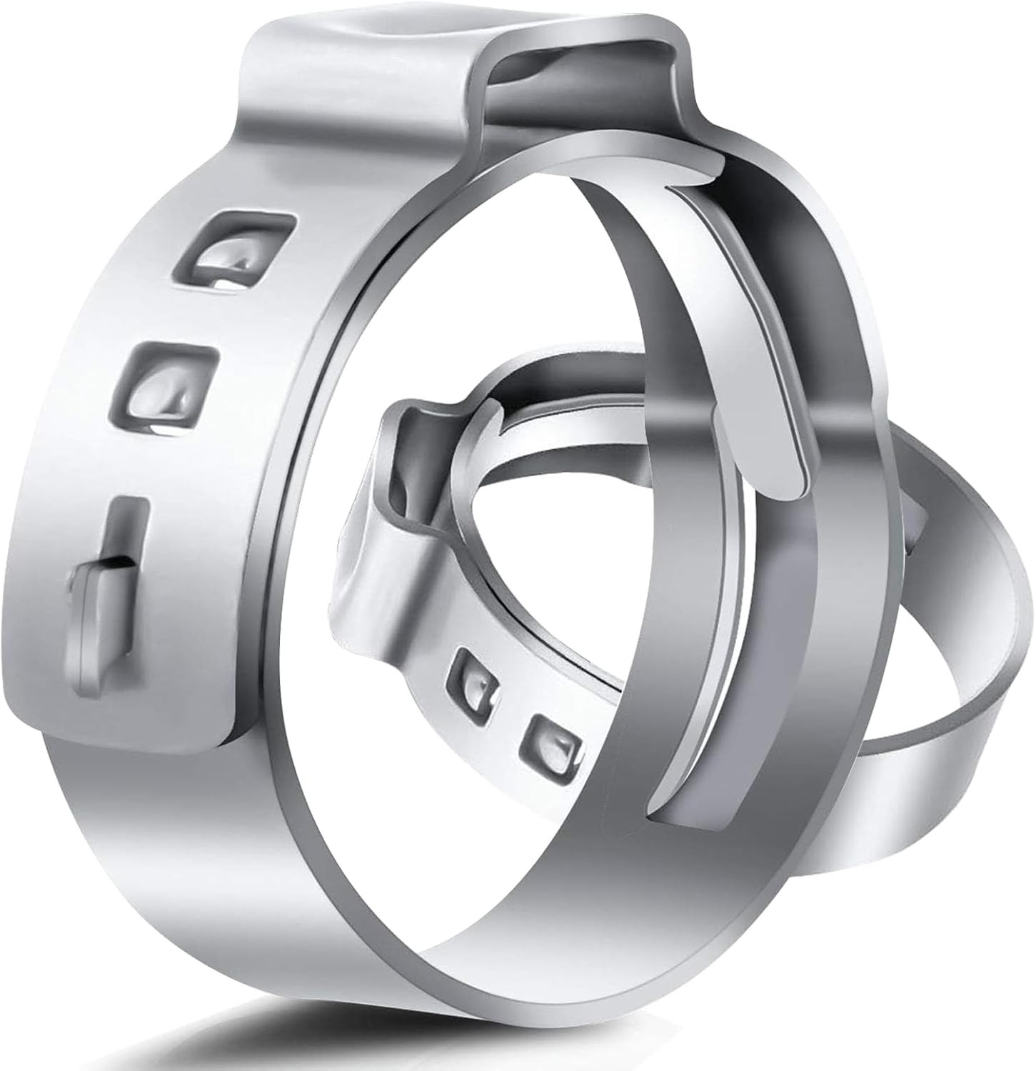 50 Pack 1 Inch PEX Cinch Clamps Rings 304 Stainless Steel Cinch Crimp Rings