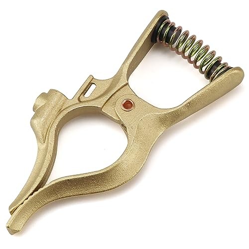 T-Style Welding Ground Clamp Brass 500-Amp 500-Amp 1 Pack