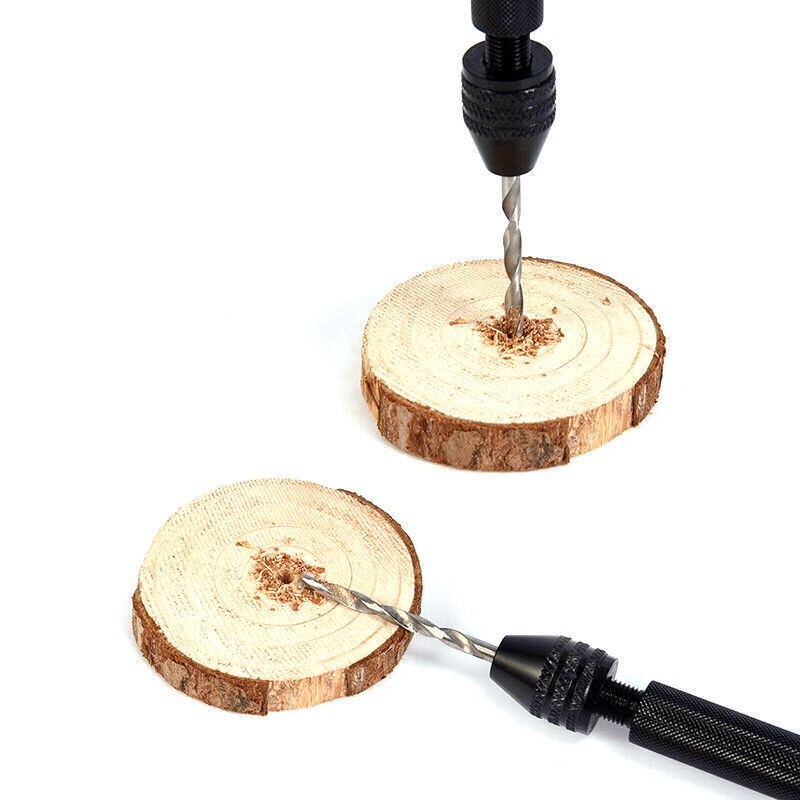 26x Pin Vise Pen Hand Twist Drill Bits Rotary Tool For Jewelry Metal Wood Repair