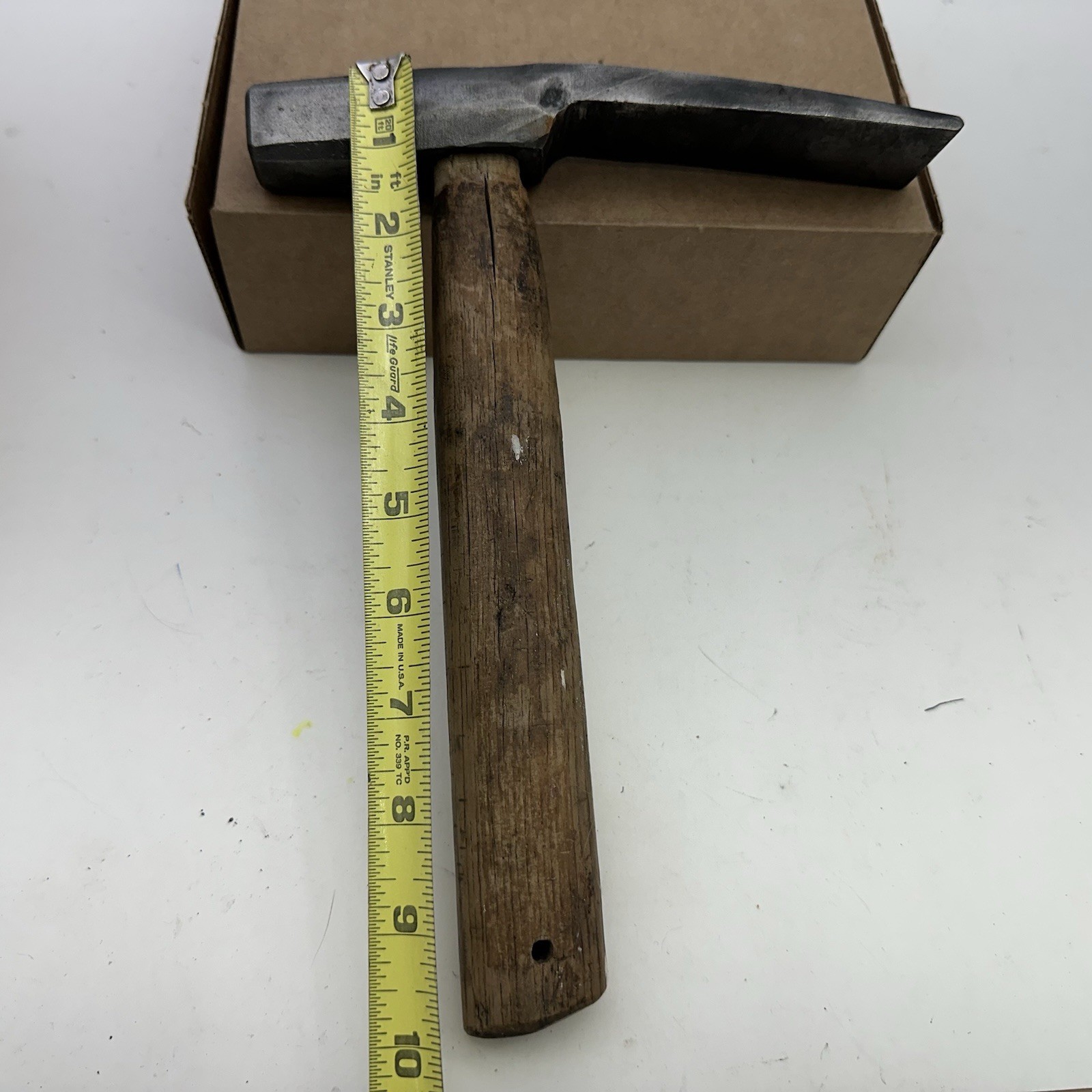 Vintage 28oz OAW Mason Rock Brick Hammer Head CUSTOM Hand Made Forged Unique