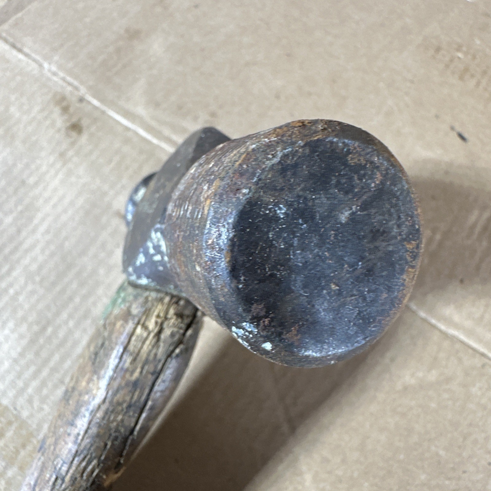 Old School Vaughan 16oz Ball Peen Hammer Wood Handle Made In USA Vintage
