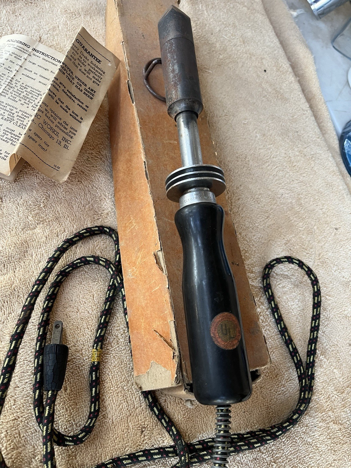Vintage Drake Soldering Iron No. 703 – 150 Watts. This Bad Boy Is VG .Tested