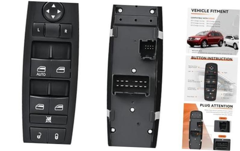 Dodge 68084001AD Power Window Switch – 8 Pins + 13 Pins – Driver Side Master