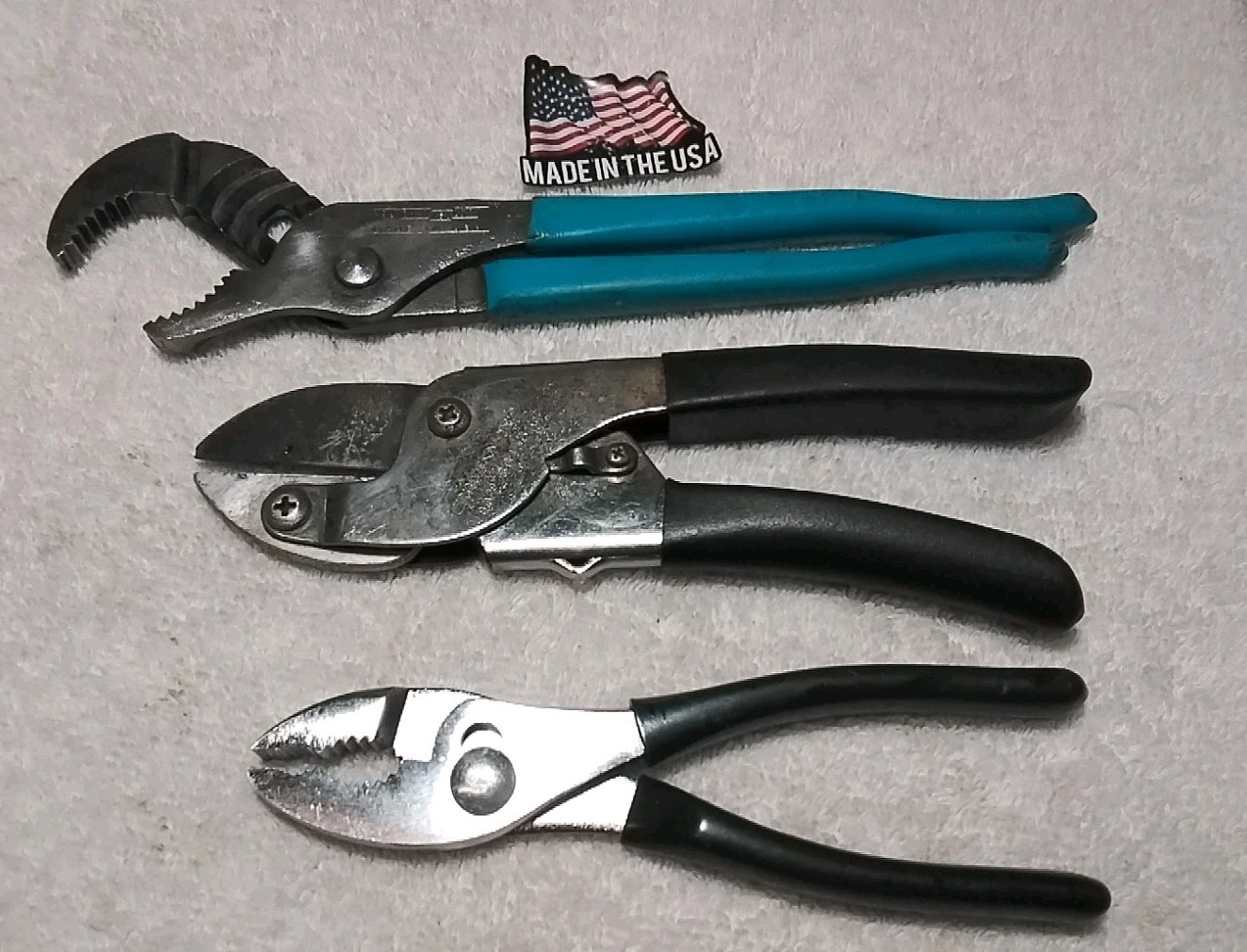 3pc CRAFTSMAN 86456/ CHANNELOCK 443/ NAPA P29 VINTAGE USA 🇺🇸