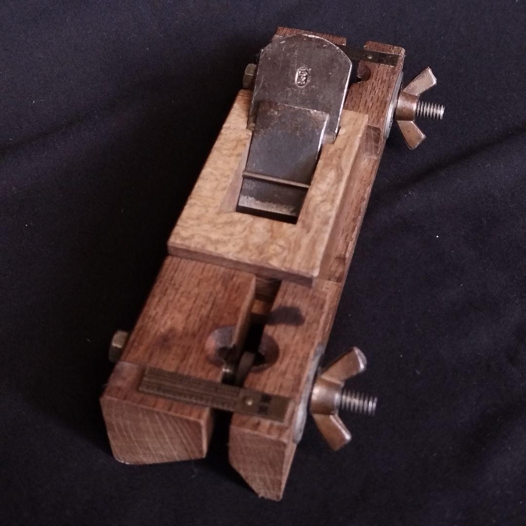 Japanese Saru-Hoo Men-Tori Kanna Chamfer Plane Auto-Feed Brass Woodworking Tool