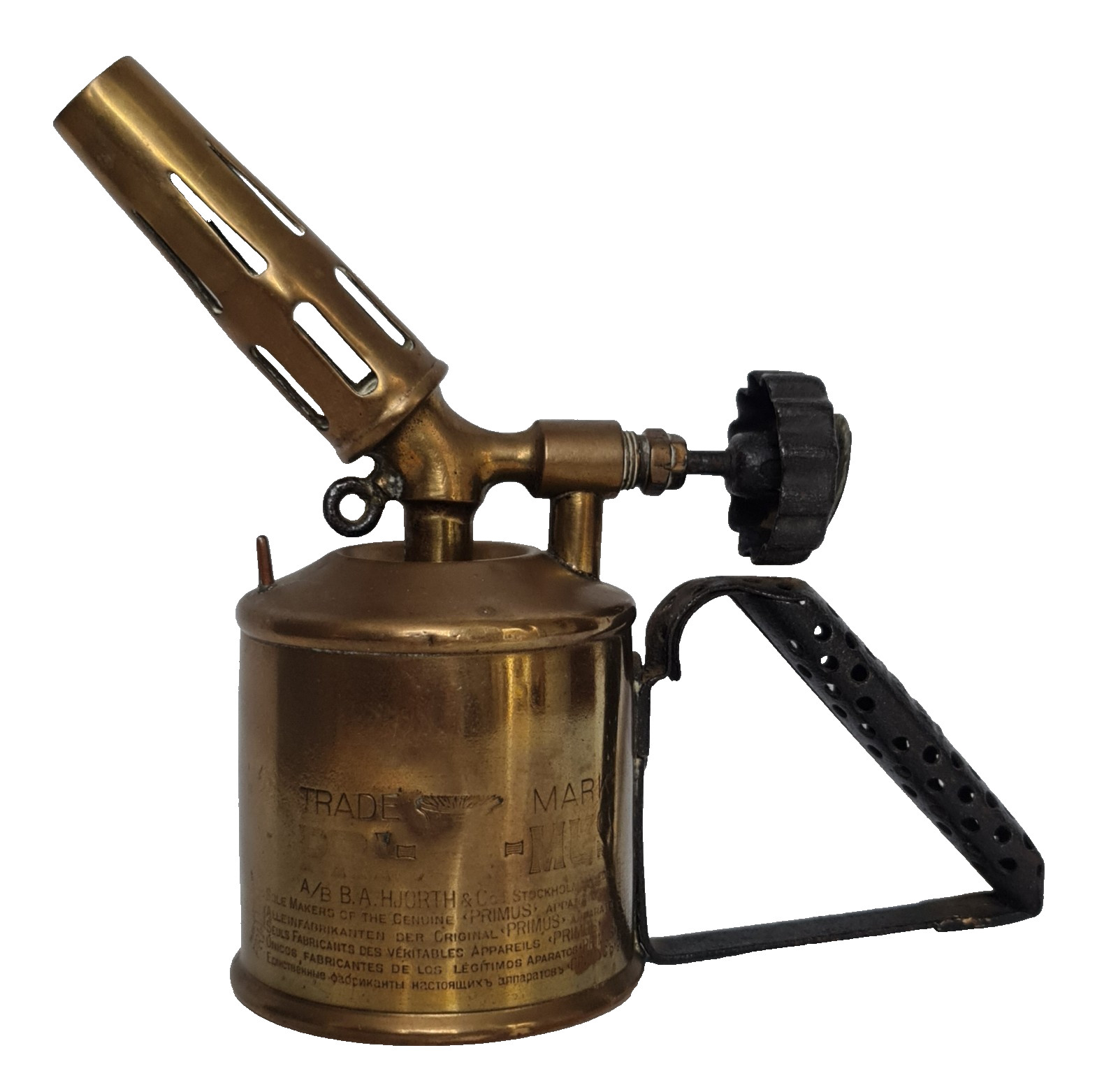 PRIMUS 851 No 60503 Brass Blow Lamp Blow Torch Sweden Vintage Collectable