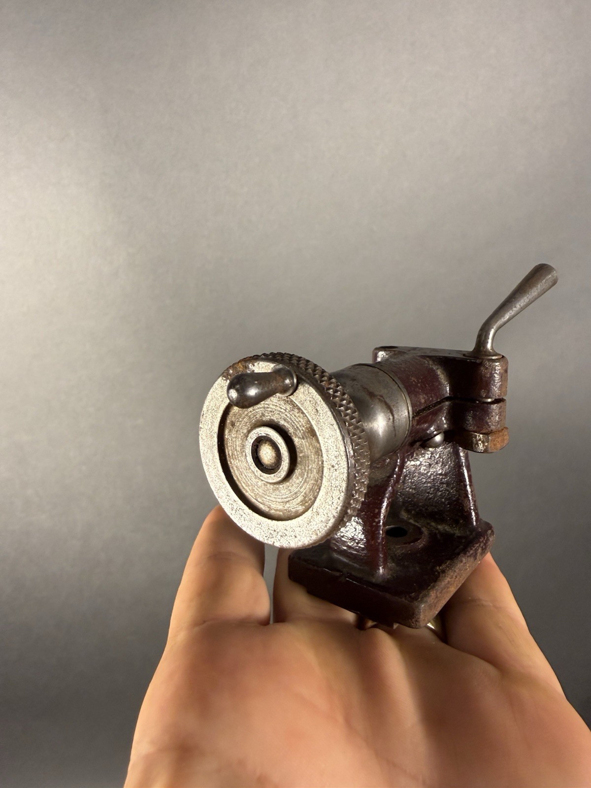 RARE Jeweler’s Metalworking Lathe Tail Stock Tool By Walter Guilder