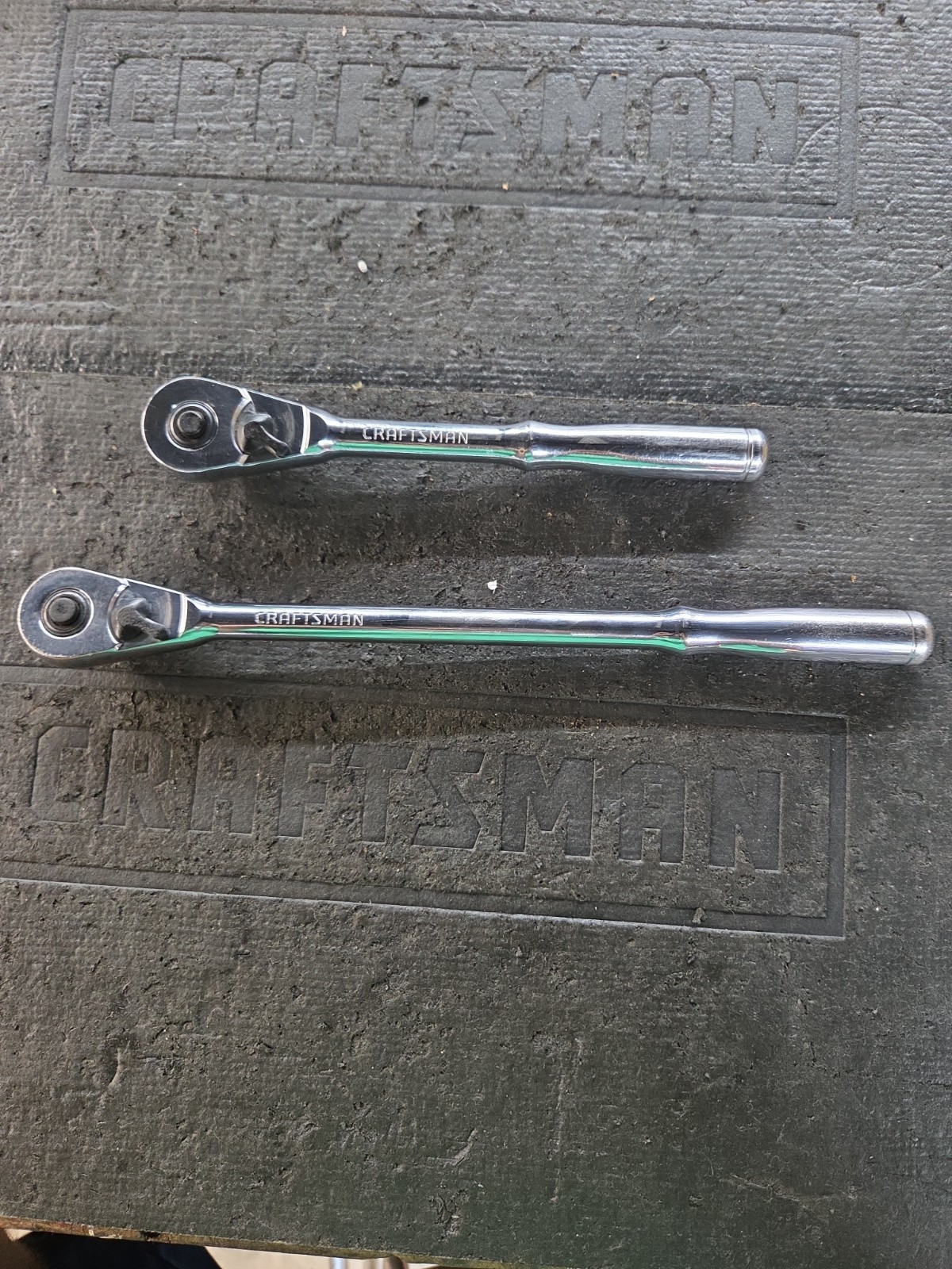Vntg Craftsman Professional Full Polish Ratchet Set 44813 & 44833 VQ USA.