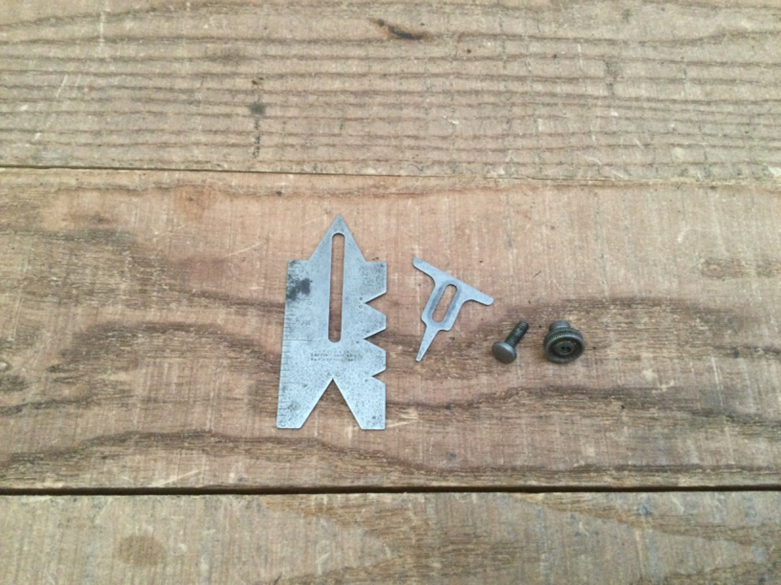 Antique J Wyke & Co Boston Mass USA Patent 1883 Screw Cutting Gauge