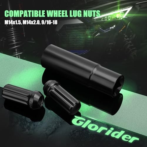 7 Spline Lug Nuts Key Socket, 1/2 Inch Drive Impact Square Tool 7 Spline Socket