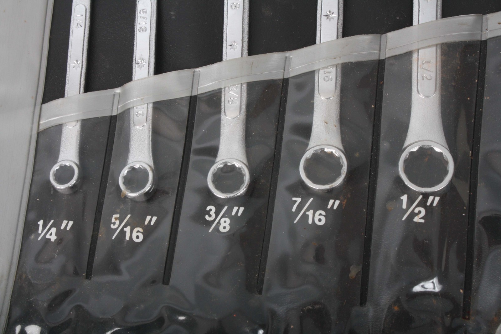 Vintage Easco Nova 11 pc SAE Combination Wrench Set 897111 Taiwan KD Tools
