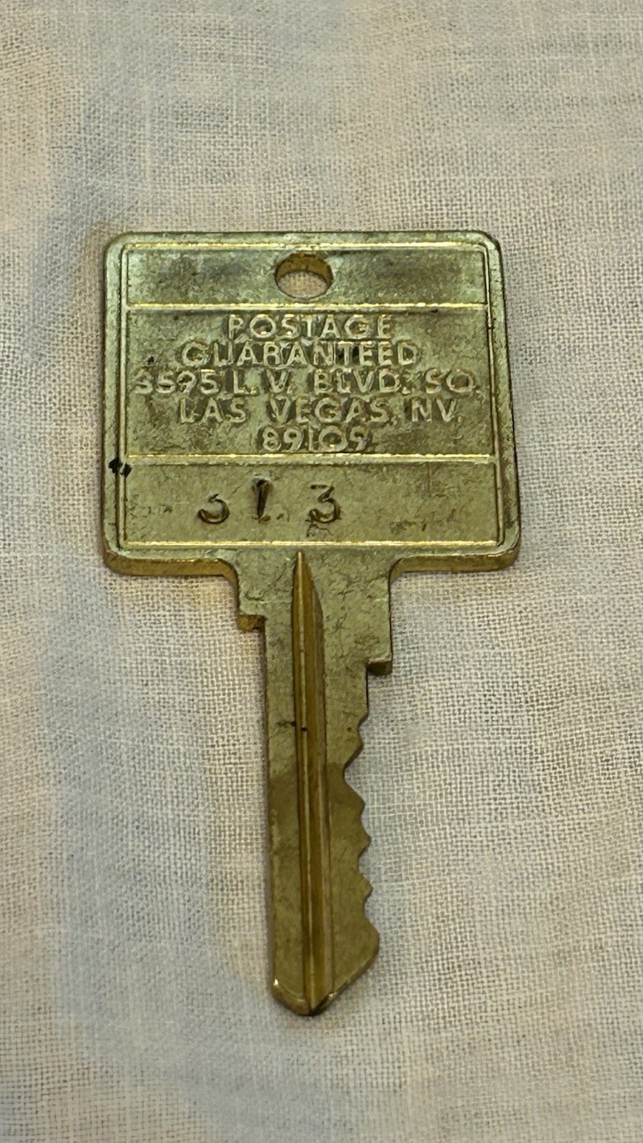 Lot Of 3 Vintage Brass Postage Keys Las Vegas And New Orleans 3”x 1 1/2”