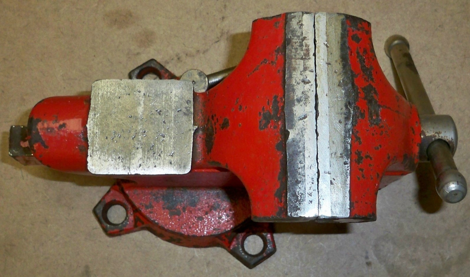 Vintage FULLER 3 1/2″ Bench Vise with Pipe Jaws, Swivel Base & Anvil / Japan