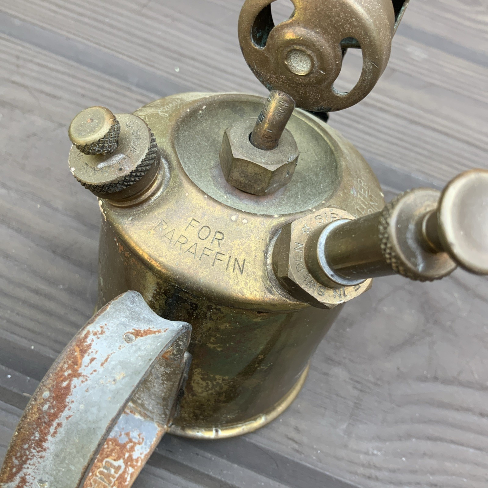 Genuine Sievert 538 1/2 Pint Brass blow Lamp