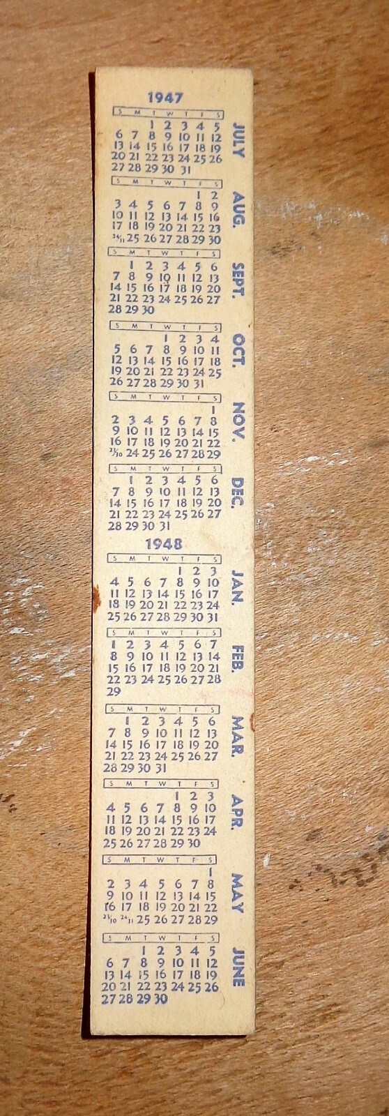 OLD VINTAGE 1947 1948 WOOD 6″ MEASURING RULER MIDWEST MINERALS GREENWOOD INDIANA