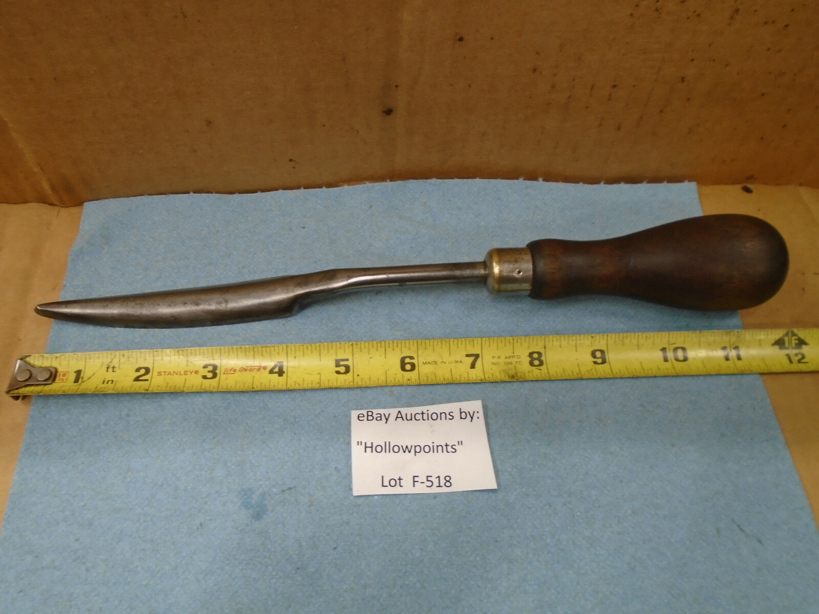 Goodell-Pratt Co. Vintage No. 383 Toolsmiths Bearing Scraper 12″ Long F518