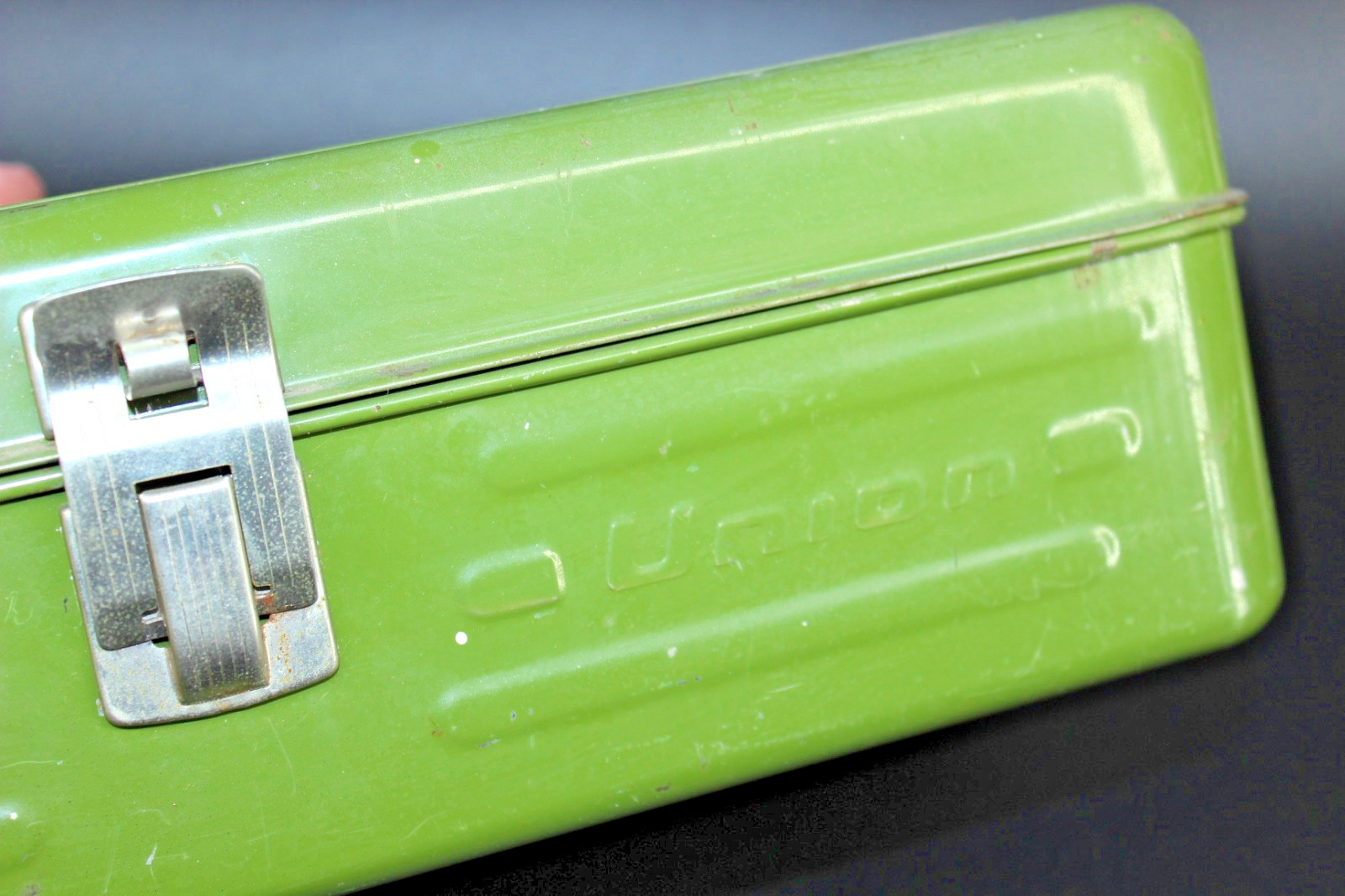 Avocado Green UNION Utility Box for Crafts / Tackle / Tools USA – 14″ x 7″ x 5″