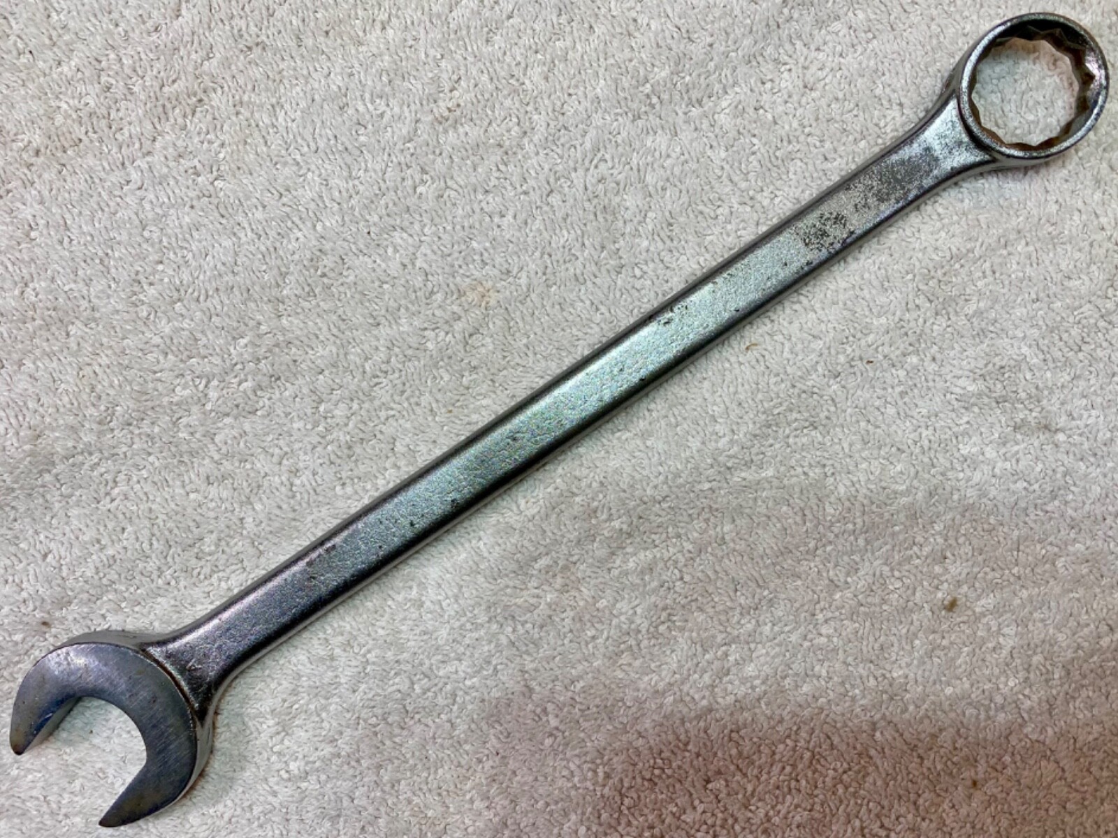 Vintage Tru-Test 7/8”-12 Point Combination Wrench, No. T6128, Made in USA