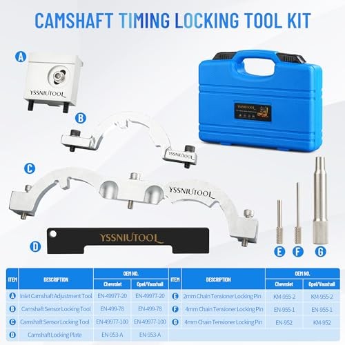 Turbo Engine Timing Tool Kit for Vauxhall Opel Chevy Chevrolet Aveo Silver