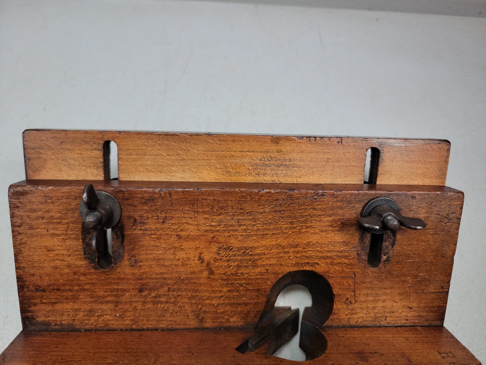 Pair of Unusual Vintage Molding Planes Boxed W/ Fence & Modified Steel Plates