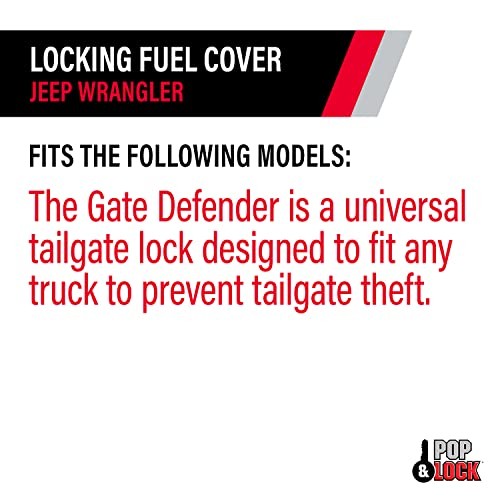 Universal Black Tailgate Lock, Key Lock, PL9900, The Gate Defender, Truck