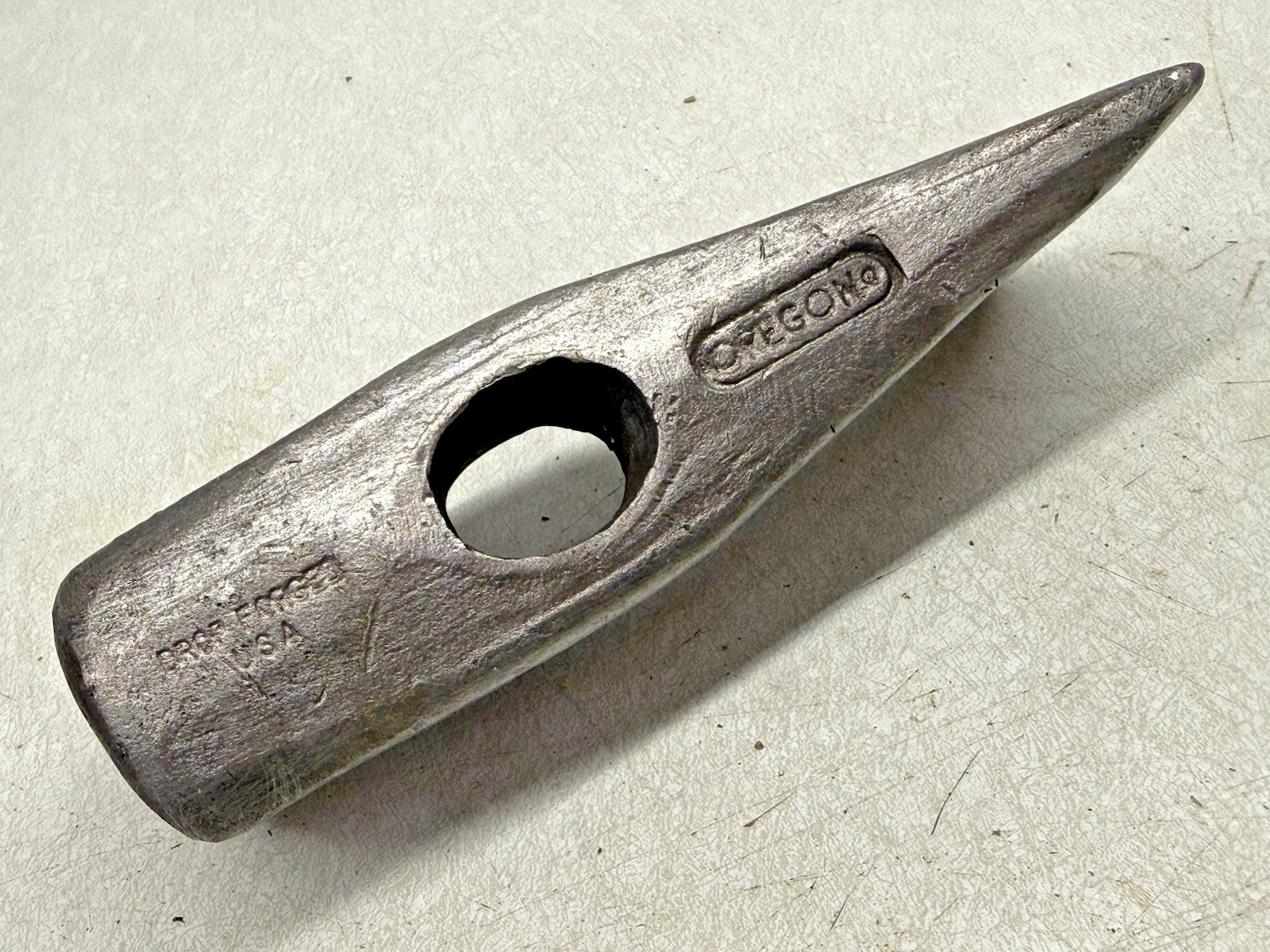 7 Pound OREGON Wood Splitting Axe Maul Head Drop Forged in USA Lb Vintage