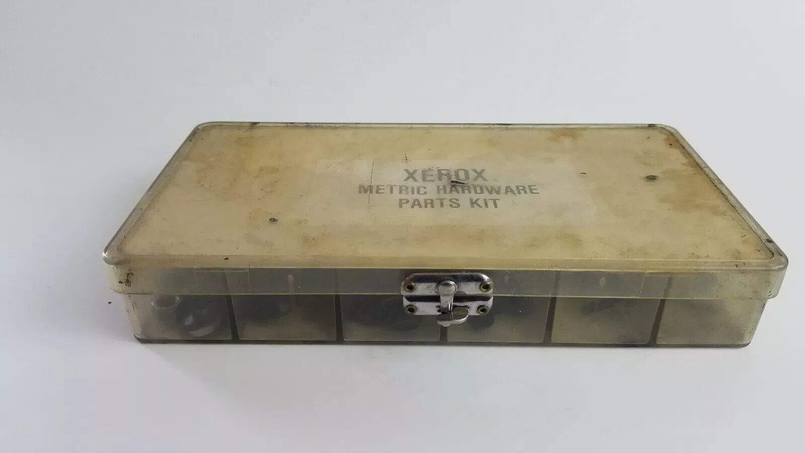 XEROX Metric Hardware Repair Parts Kit 18 Comp Plastic Box INCOMPLETE Vintage
