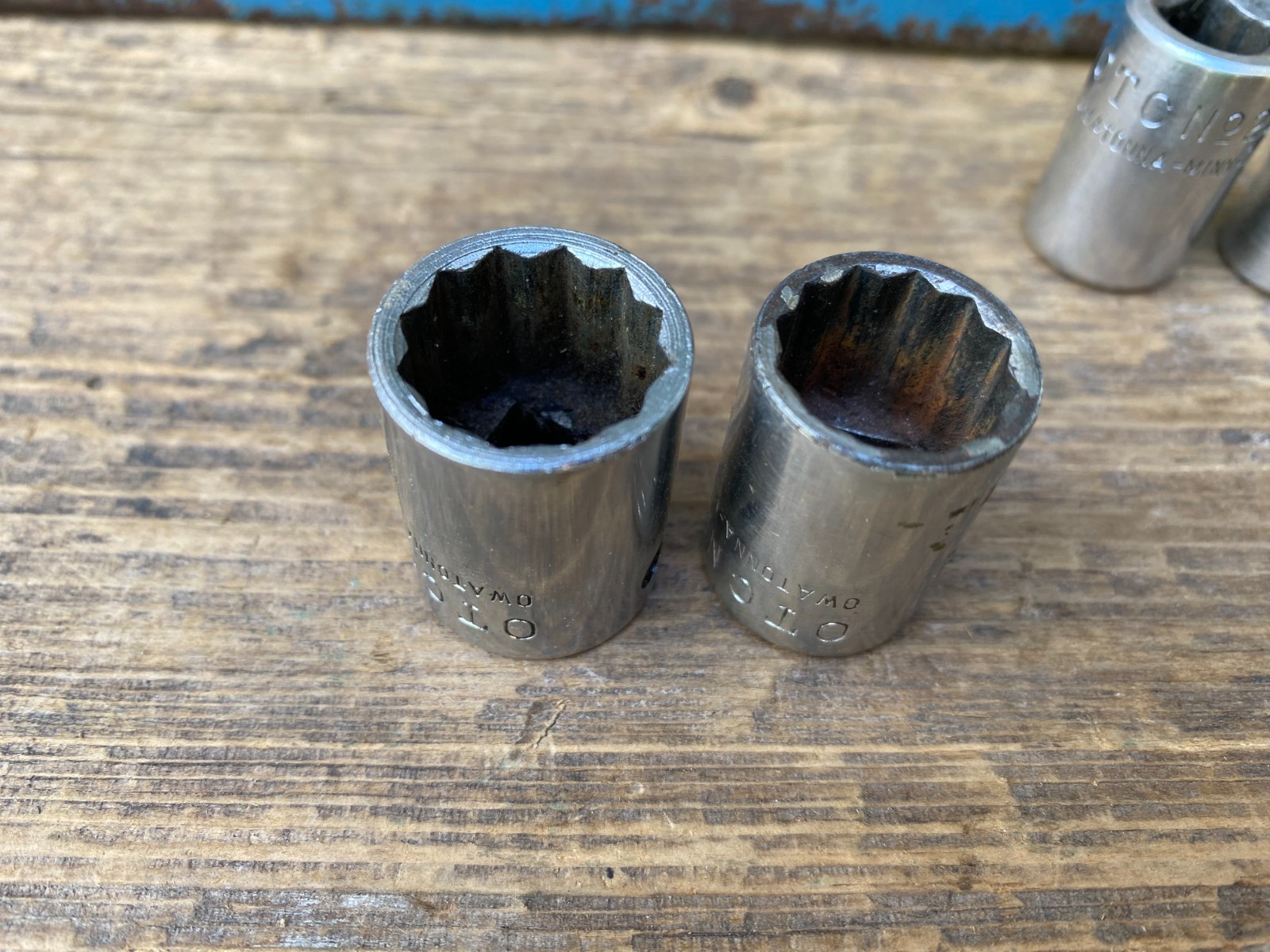 Vintage OTC OWATONNA TOOL Vintage 3/8” Drive Socket Set Ratchets Extensions USA