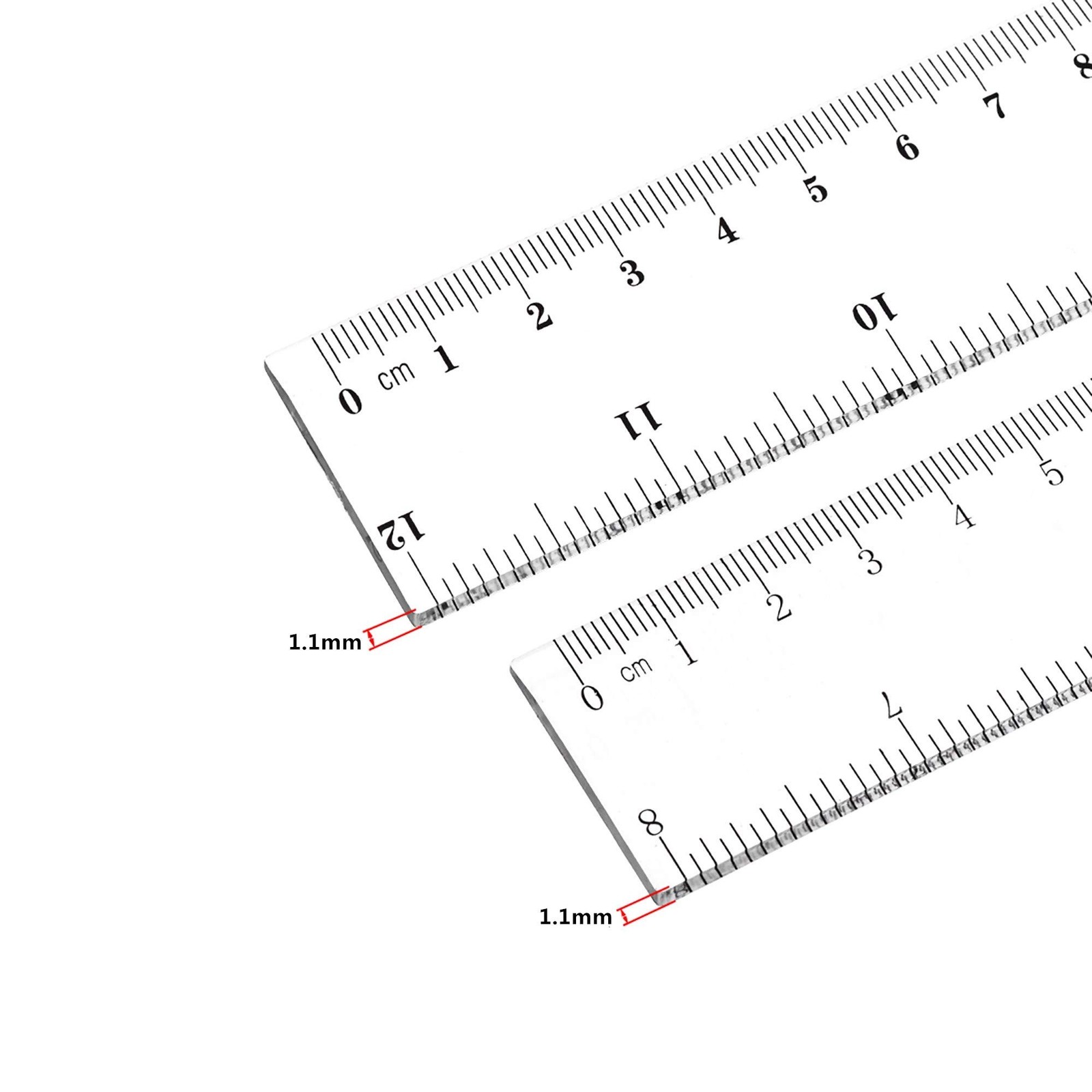 60 Pack Clear Plastic Ruler, 12 Inch Standard/Metric Rulers Straight Ruler Me…