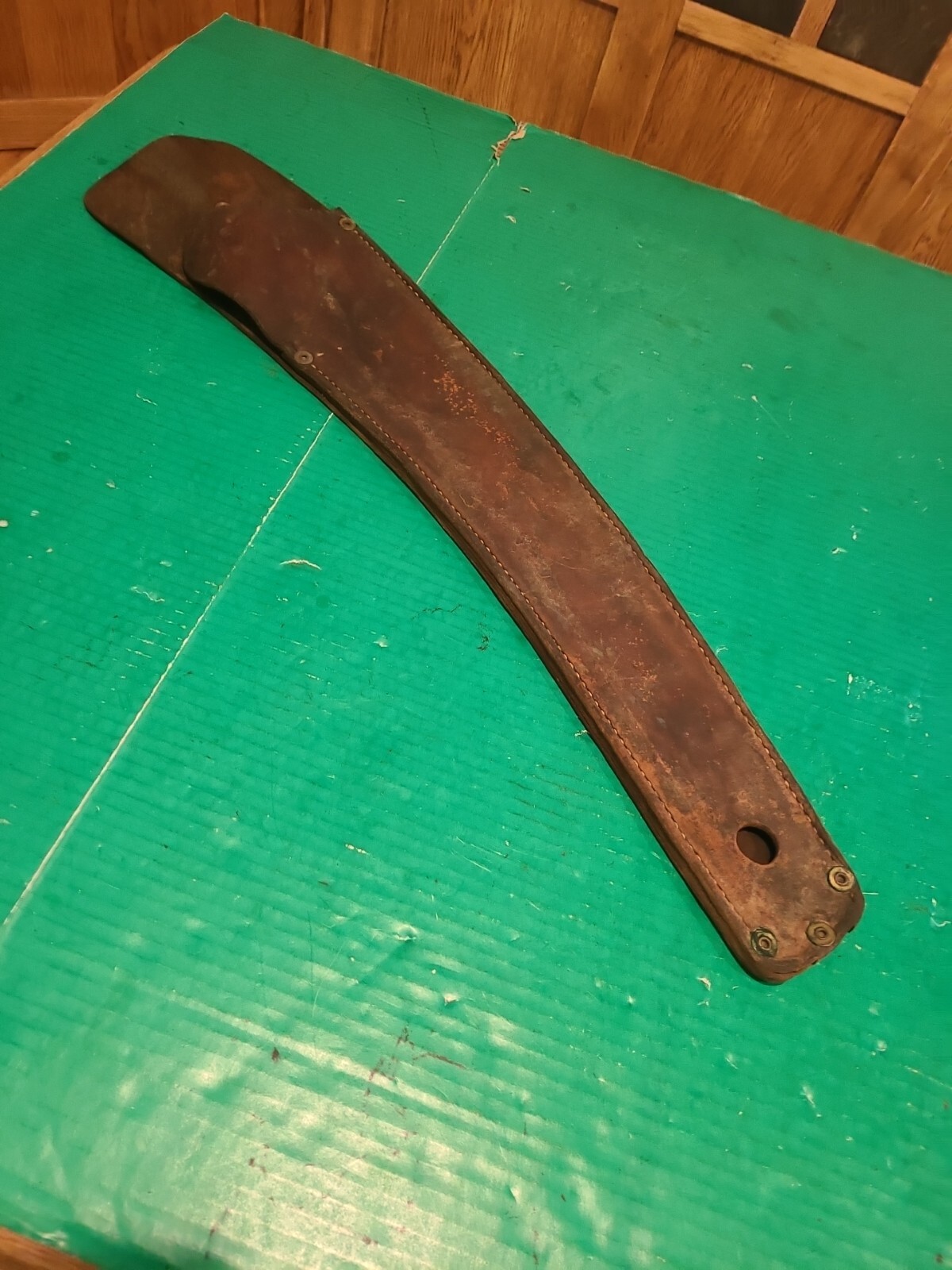 Vintage Leather Hand Saw 6200 Sheath Heavy Duty Saw Holder Buckingham Co. NY