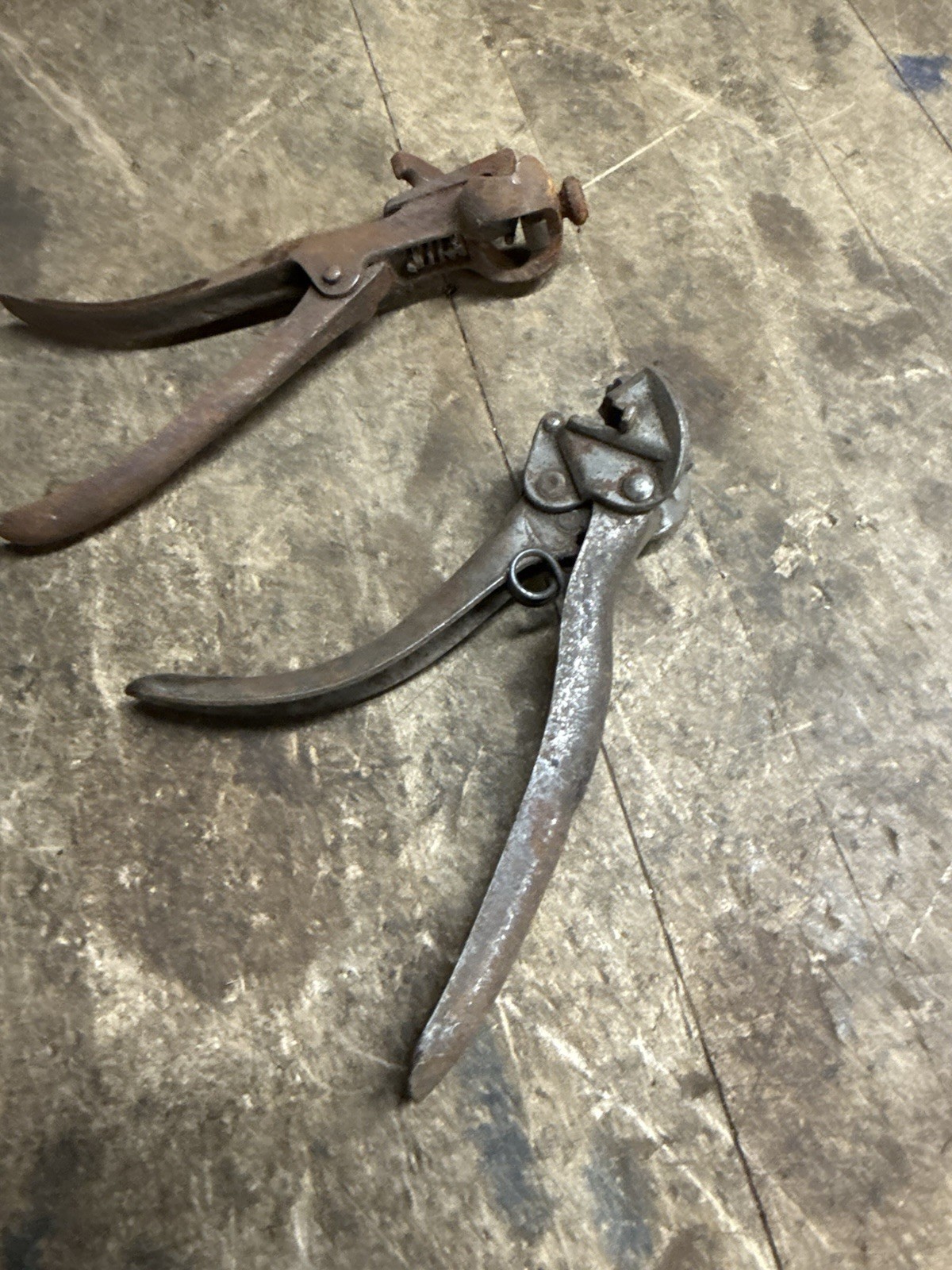Two 2 Man Crosscut Hand Saw Set Blade Tooth Setter Tools Pistol Grip Style USA