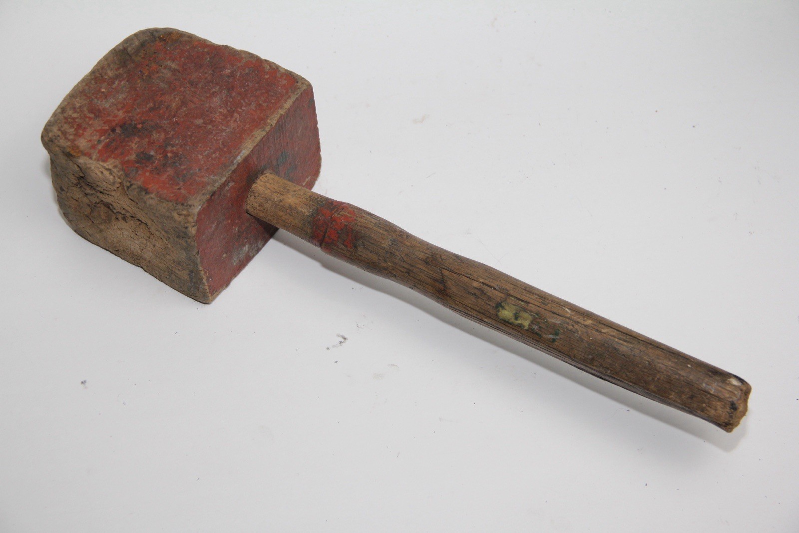 Antique Handmade Wooden Mallet/Hammer Rustic Farm/Wood Shop Tool