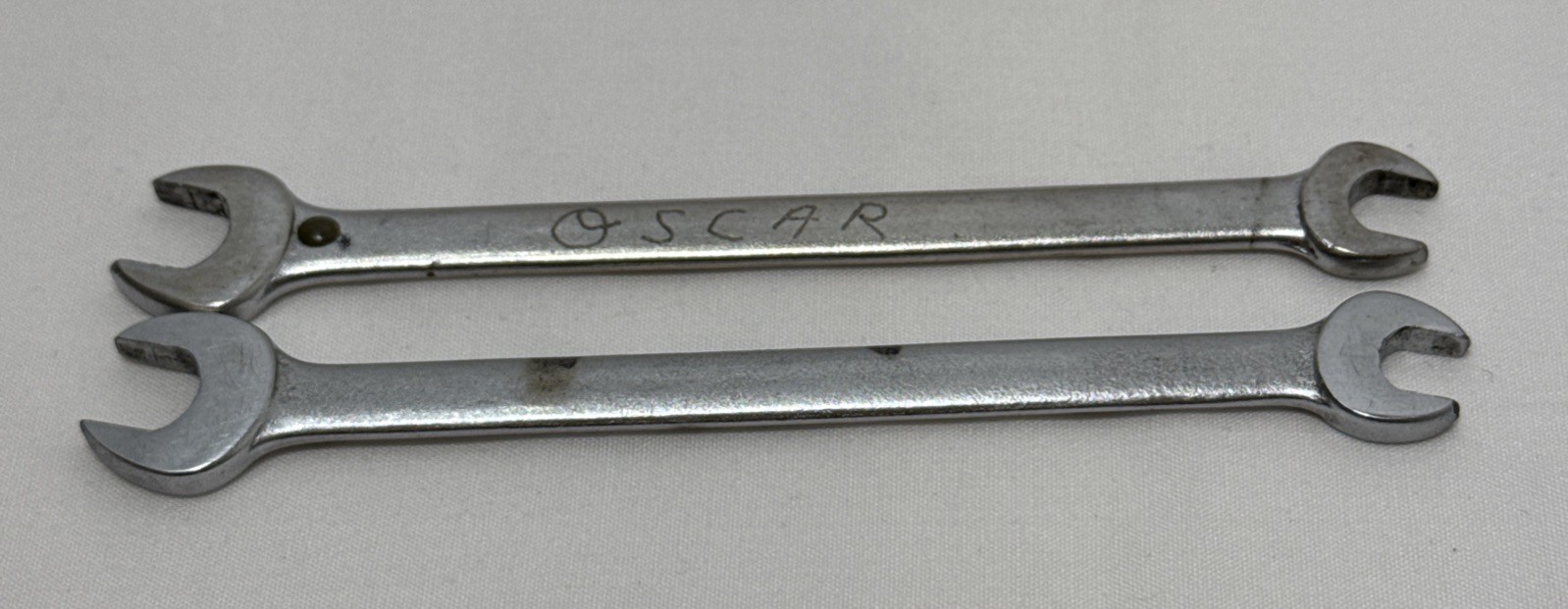 PROTO 3018, 5/16in. X 1/4in. Open End Wrench, 4-1/2in., Made In USA Lot Of 2