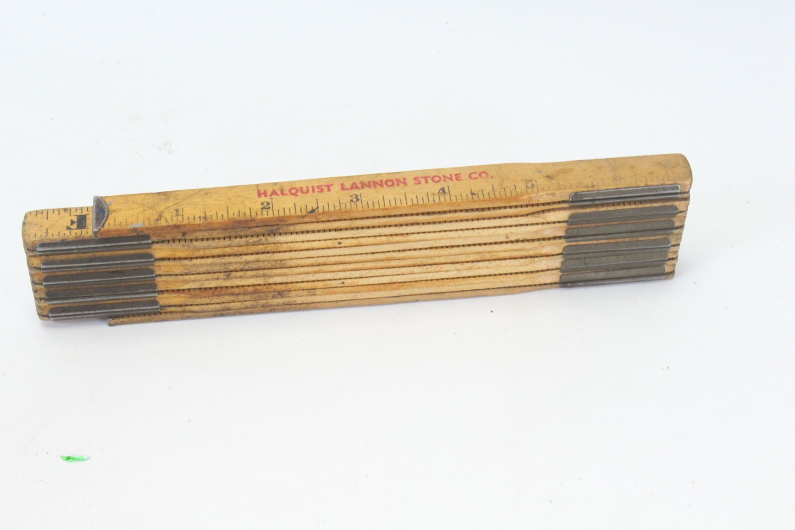 Vintage Master Folding Wooden Ruler Rule Zig Zag 72” 6 Ft USA Halquist Lannon