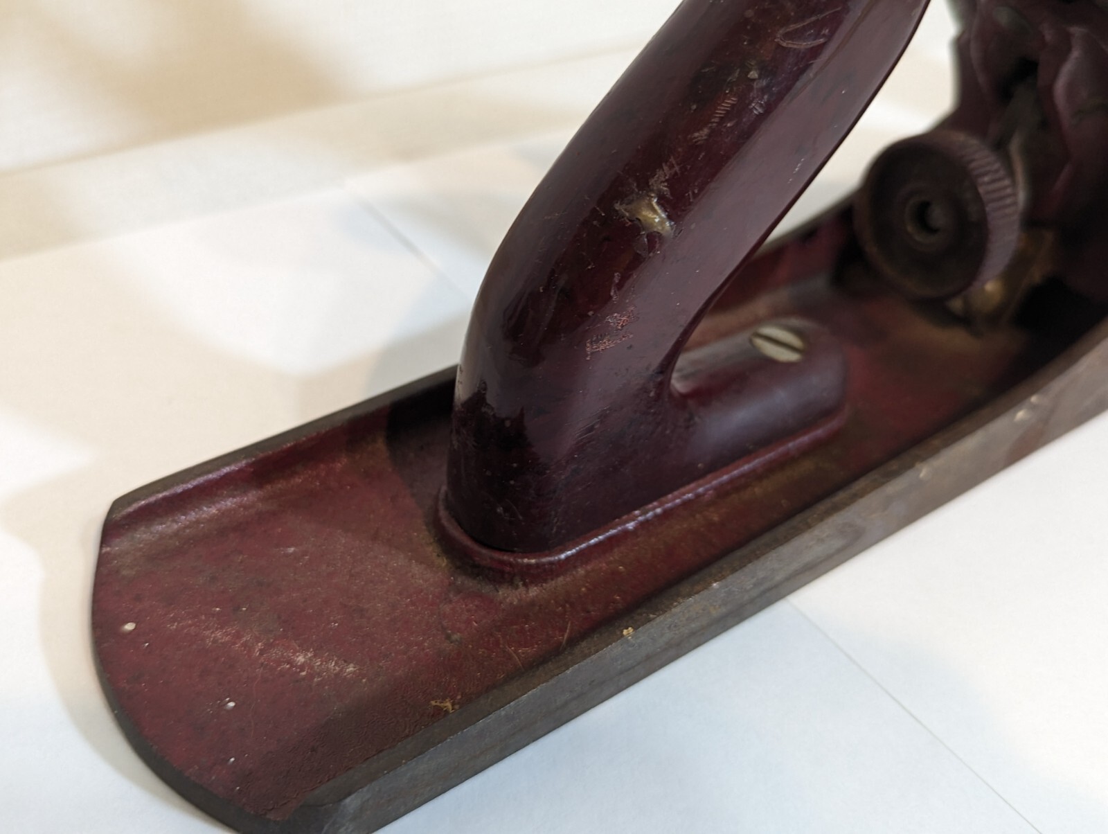 Nor craft Plane 14″ Plainer wood working VTG 100% Complete Cast Iron Rare Tool