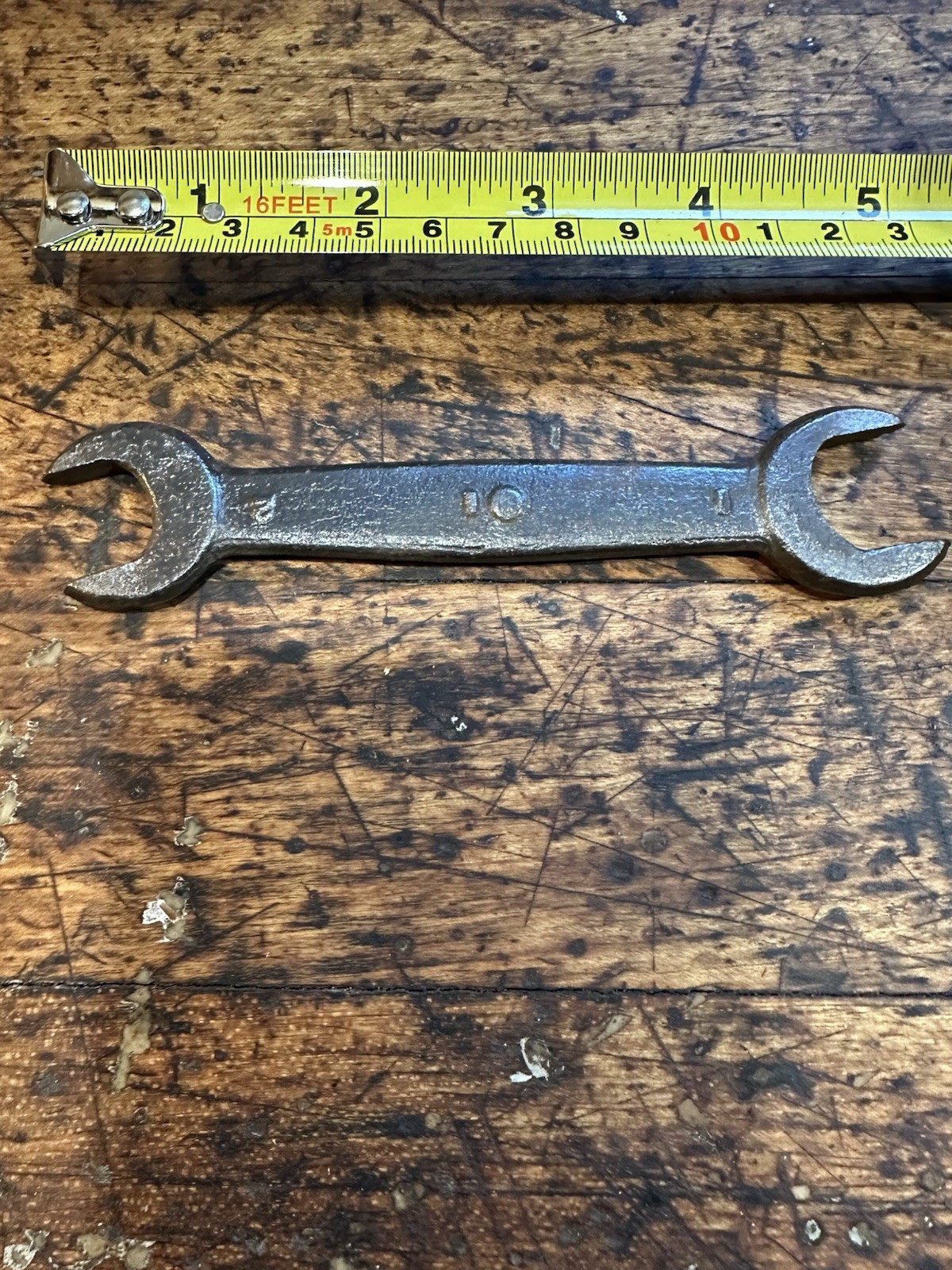 FORD USA MODEL T M OPEN END WRENCH M LOGO EMBOSSED VINTAGE 5/8 And 3/4 Wrench