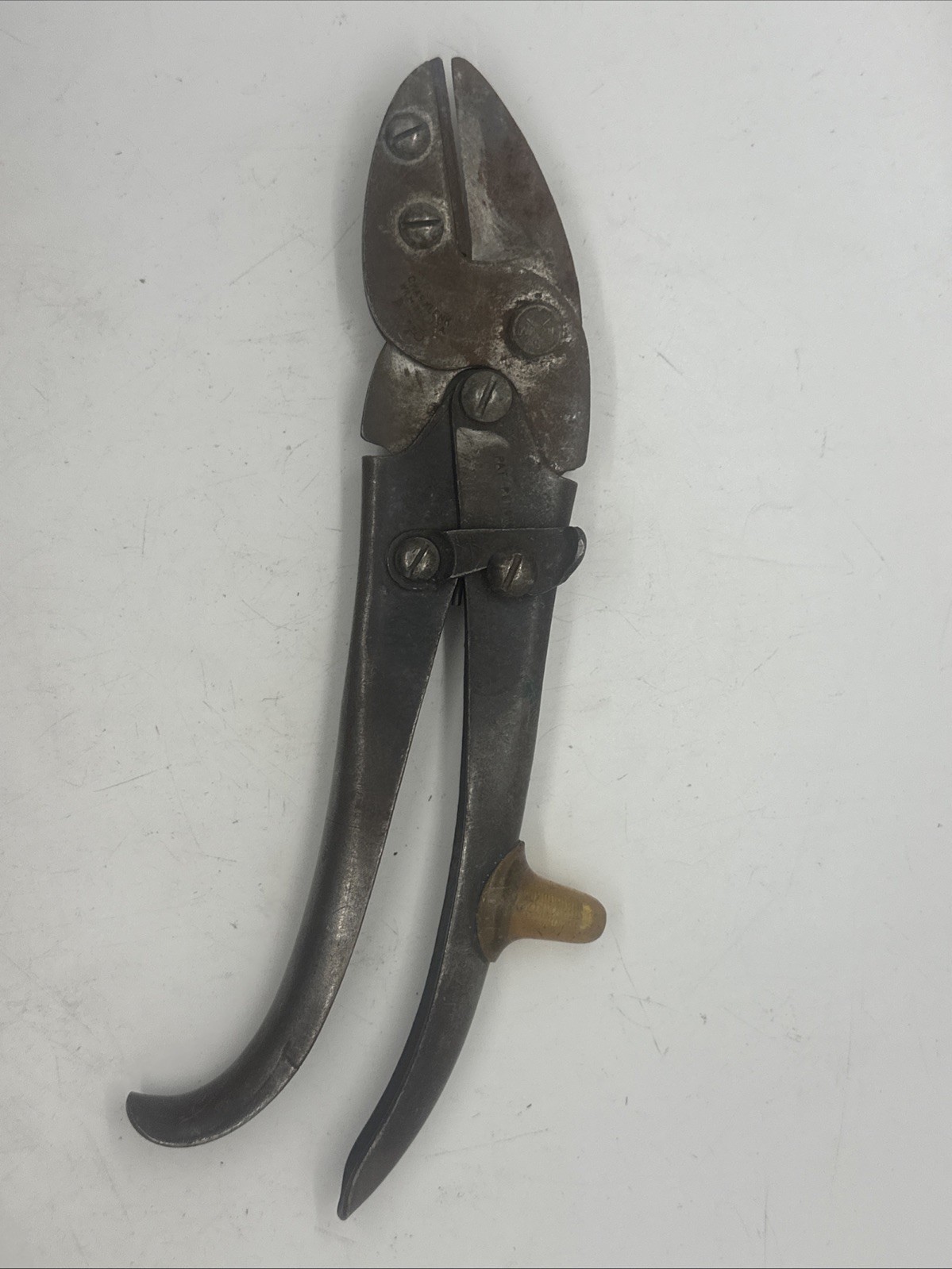 Vintage Chas Klenk Aviation Tin Snips US Pat Pending Wilm. Del. – Made USA