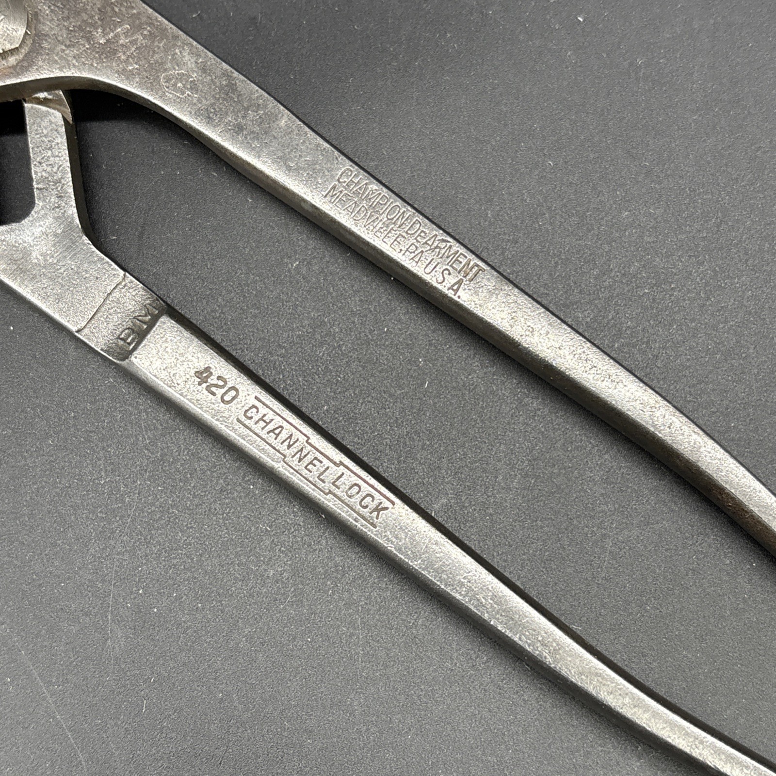 Vintage Champion DeArment Channellock Pliers No. 420 USA 1933 Patent
