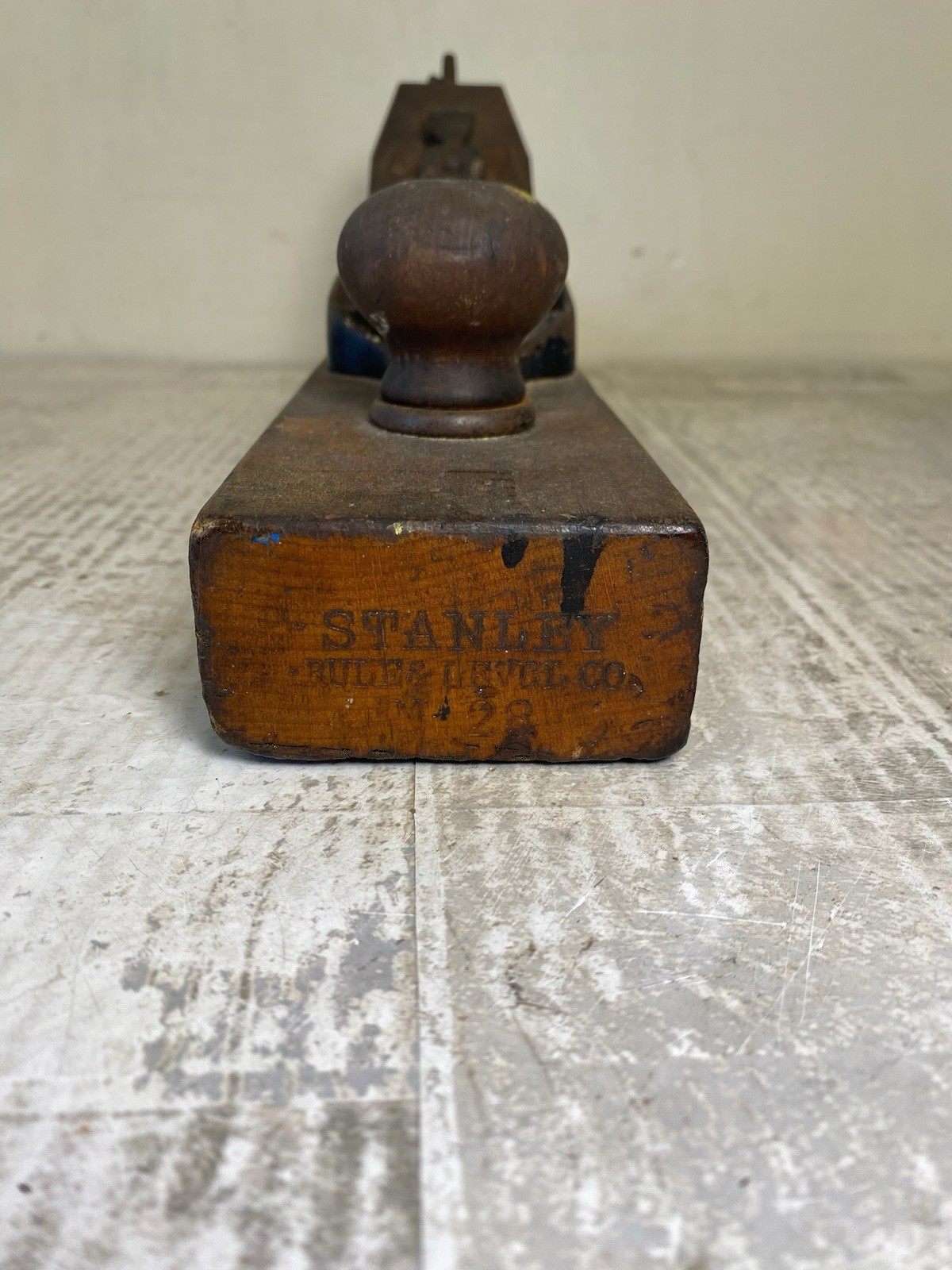 Vintage 18” Stanley Rule & Level Co No 28 Transitional Plane ~ Complete & Tested